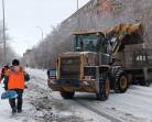 В Темиртау улицы расчищают после ночного снегопада