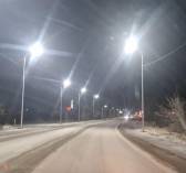 В Караганде фонари на Волгодонской зажглись спустя год после установки