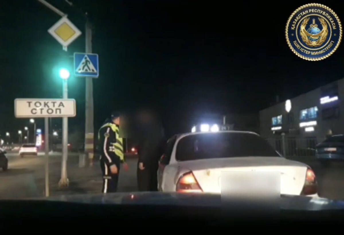 Пьяный водитель отправился под арест на 20 суток в Караганде