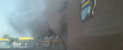 В Балхаше горел магазин 