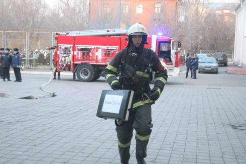 В Караганде прошли пожарно-тактические учения