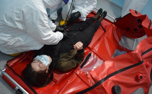 Больной на борту: в Караганде проводят учения по особо опасным инфекциям