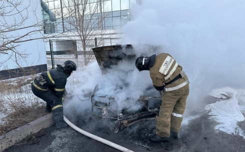 С начала зимы в Карагандинской области сгорело 48 автомобилей
