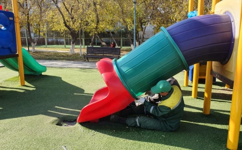 Как часто ремонтируют детские площадки Караганды