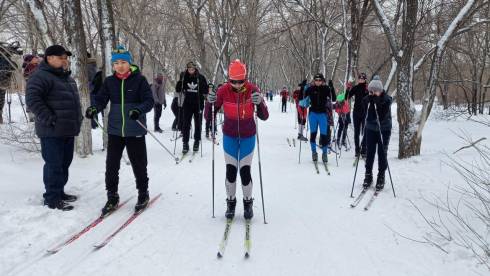 Юная лыжница на гонке в Караганде проверила силы перед чемпионатом республики