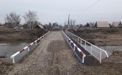 В Караганде восстановлен мост обводного канала Федоровского водохранилища
