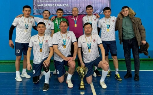 Сборная ДЧС Карагандинской области заняла первое место в турнире по мини-футболу