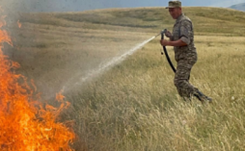 В Карагандинской области зафиксировано несколько лесных и степных возгораний