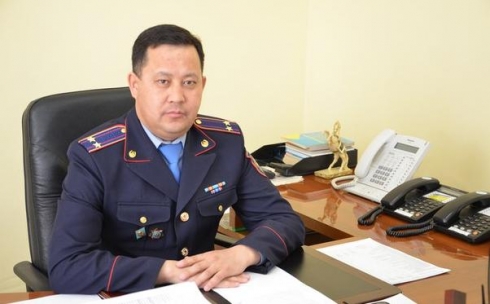 Подполковник полиции Дюсембеков Асхат Маратович назначен начальником ОВД города Сатпаев