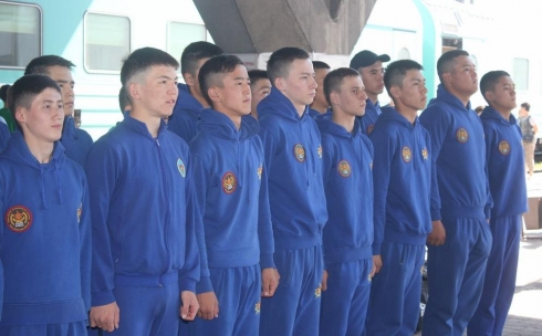 В Караганде встретили воспитанников школы «Жас Улан», которые примут участие в соревнованиях «Айбын» 