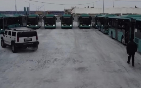Один из автопарков Караганды получил 15 новых автобусов