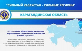 Инфографика 'Карагандинская область. Реализация программы «Развитие образования в РК на 2011-2015 годы» 