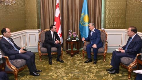 Президент Токаев встретился с премьер-министром Грузии