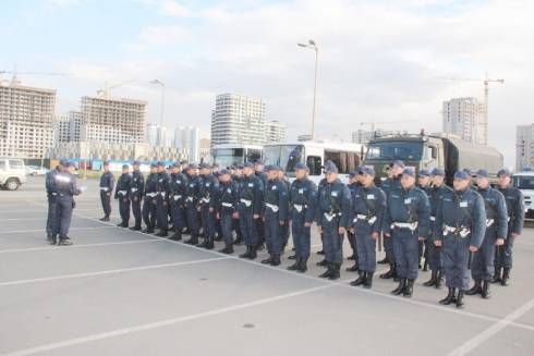 Карагандинские гвардейцы охраняют общественный порядок в столице во время Съезда лидеров мировых и традиционных религий
