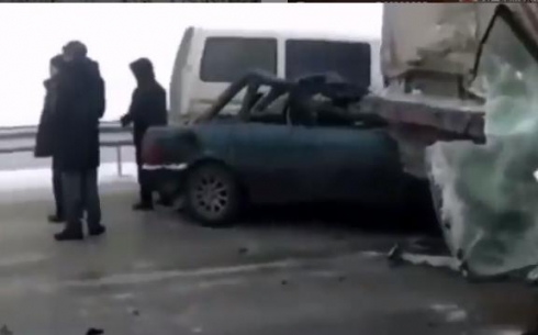 В ДТП на трассе Караганда-Темиртау пострадала беременная женщина