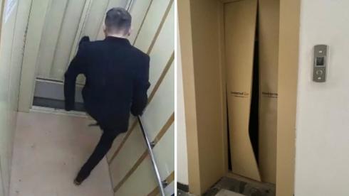 Мужчина разгромил лифт в одном из ЖК в Караганде