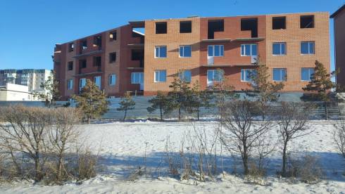 В Темиртау заново строят многоквартирный жилой дом
