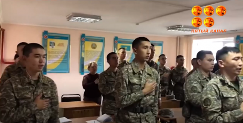 Выступление главы государства обсудили в воинских частях Караганды