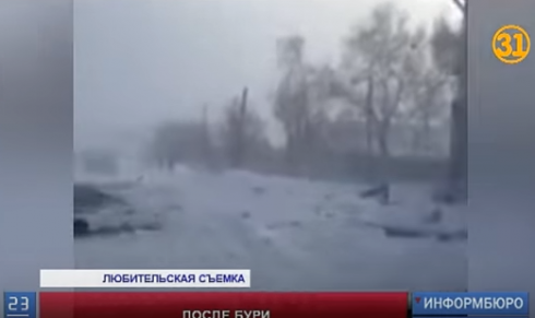 В Казахстане подсчитывают убытки после снежной бури