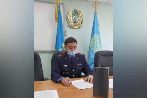 Прием граждан в прямом эфире провел заместитель начальника Департамента уголовно-исполнительной системы по Карагандинской области
