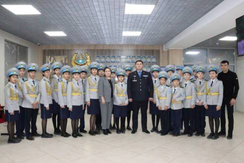 Учащиеся детской школы полиции посетили УП Караганды