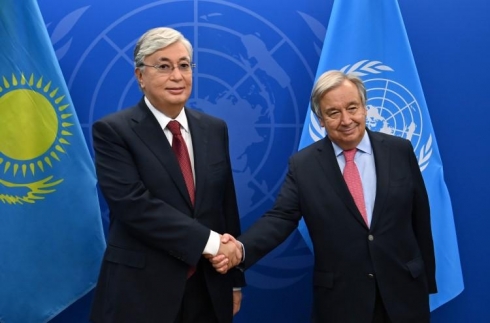 Президент Казахстана провел переговоры с Генеральным секретарем ООН