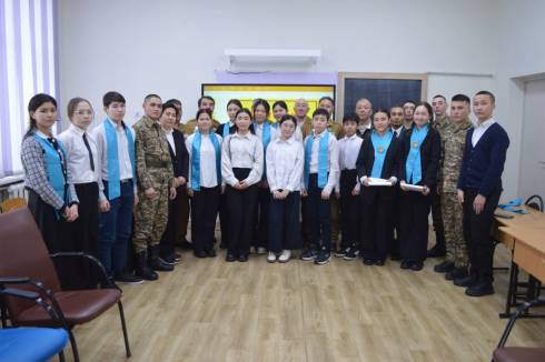 Воины-интернационалисты провели «Урок мужества» в актаской школе