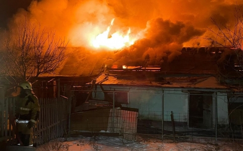 У жителей поселка Топар Карагандинской области сгорел сарай: хозяева лишились пяти кур