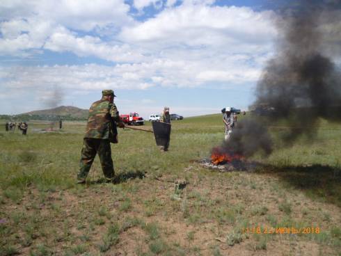 Пожарно-тактические учения прошли в Темиртау