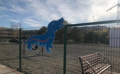 В Караганде открылась площадка для выгула собак