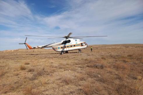 К поискам пропавшего в Каражале мужчины привлекли вертолет