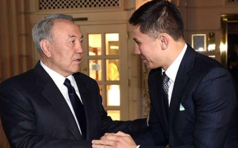 Нурсултан Назарбаев в Вашингтоне встретился с Геннадием Головкиным