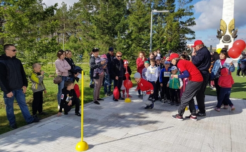 Детский игровой городок был организован на Armanǵa jol 2019
