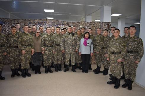 Комитет солдатских матерей посетил воинскую часть в Караганде