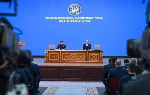 Глава государства провел расширенное заседание коллегии МВД
