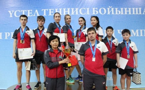 Карагандинская сборная стала первой на Чемпионате Казахстана по настольному теннису