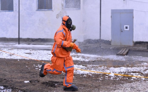 В Караганде на очистных сооружениях ТОО «Караганды Су» ликвидировали химическое заражение 