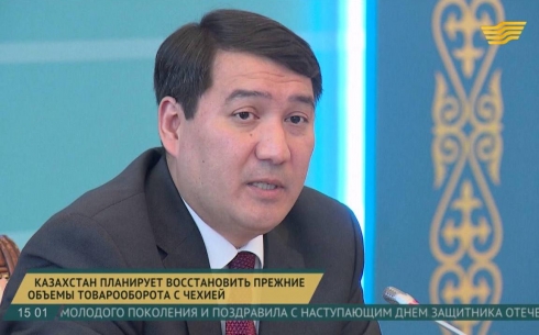 Казахстан планирует восстановить прежние объемы товарооборота с Чехией