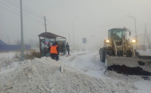 С улиц Темиртау за три дня вывезено более 13 тысяч кубометров снега - акимат