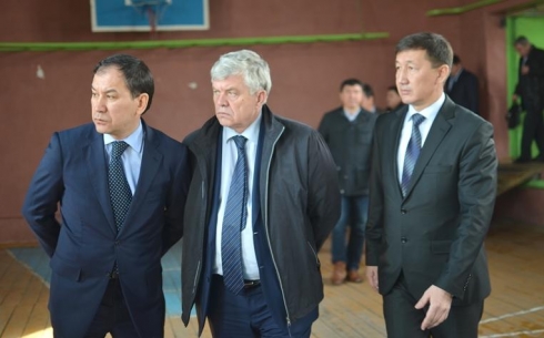 В пострадавшем Кокпекты сегодня  побывал Министр по ЧС Республики Казахстан