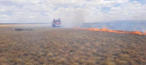 В Карагандинской области стабилизировалась ситуация со степными пожарами