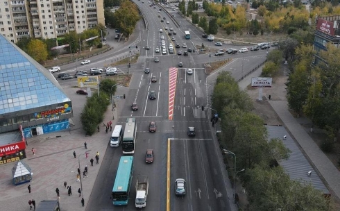 В Караганде изменена схема движения на перекрёстке Бухар-Жырау-Ермекова