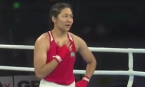 Жасмин Кизатова завоевала «золото» ЧА-2023 по боксу до 22 лет