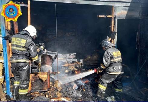 91 выезд на пожары и спасение людей у ДЧС Карагандинской области за выходные