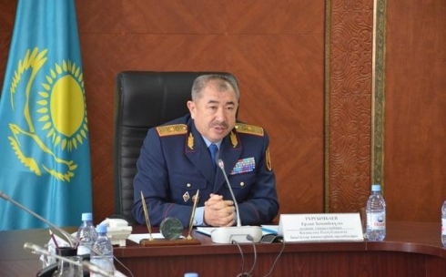 Заместитель Министра внутренних дел Республики Казахстан генерал-майор полиции Тургумбаев посетил Караганду