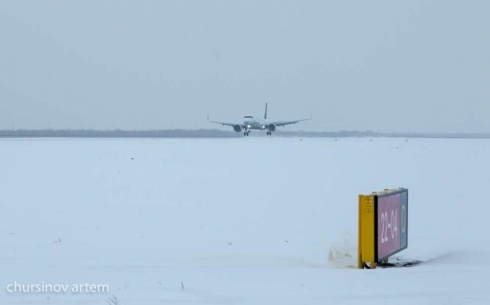 Из-за снегопада в Нур-Султане пассажирские авиарейсы перенаправлены в Караганду