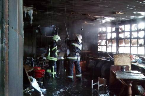 Утечка газа привела к пожару в донерной в Жезказгане