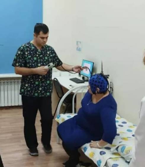В поликлинике №1 Балхаша установили новый аппарат электроэнцефалографии