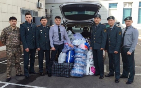 Военнослужащие РК отправили гуманитарную помощь жителям Карагандинской области, пострадавшим от паводков