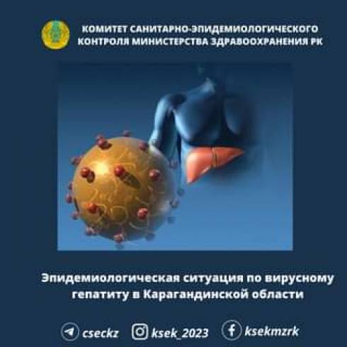 Эпидемиологическая ситуация по вирусному гепатиту в Карагандинской области